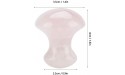 Mushroom-Shaped Unique Natural Rose Quartz Crystal Lightweight Face Eyes Massaging Tool Massage Stone for Professional or Home Spa Relaxing - BJMU9WX1V