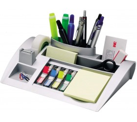 Post-it C50 Desk-Organiser for Improved Workflow with Notes Index Tabs and Scotch Tape 1x Organiser pre-loaded with stationery and supplies - B6GV2LH3O