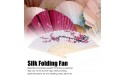 Silk Folding Fan Fine Workmanship Environmentally Friendly Feel Comfortable Beautiful Appearance Sakura Handheld Fan for Dancing - B2BZEB10A