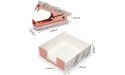 Sticky Notes Holder Memo Despensers with Staples Removal Tool 2 Pack Marble White Office Suppplies & Desk Accessories Set Rose Gold - BP47SCDXK