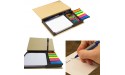 Sticky Notes Organizer with Paper Clips and Pen Neat and Compact- White Notepad & Five Sets of Index Flags Amazing Kids Students Gift! Mini Bundle Desk Accessory. by Mega Stationers - BDU3OS6SK