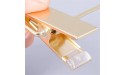 10 Pieces of Acrylic Transparent Gold Hook Hanger Acrylic Hanger with Gold Clip Clear Acrylic Hanger Pants Hanger Clip Skirt Display - BO4NUYW8V