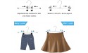 30 Pack Pant Hangers Skirt Hangers with Clips Metal Trouser Slack Clips Hangers with Adjustable Non Slip Clip Ultra Thin Durable Pant Hangers Space Saving Pant Hangers - BJA7M1CN8