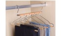 Autloops High Grade Wooden Pants Hangers Space Saving with 360° Swivel Hook Non Slip Durable Anti Rust Design 4-Tier Trouser Slack Jeans Skirt Shorts Scarf Pant Hangers Multi Hanger - BQ6NPCX1R