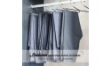 DOIOWN Pants Hangers 28 Pack Non Slip Slack Hangers Open Ended Trousers Hangers Space Saving Metal Jeans Hangers for Pants Slacks Towels - B7126M1L4