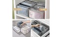 Drawer Organizers for Clothing Clothes Jeans Pants Organizer for Closet Organizer,Pants and Jeans Organizer for Drawer,Collapsible Magic Mesh Pouch with Dividers 2pcs for Jeans T-shirt7 9grids Thicken-gray - B29CGWXCQ