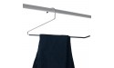NAHANCO 2-16HU 16 Metal Pant Hanger with Black Non Slip Bar Pack of 12 - BPQKLWFZG