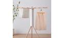 Nature Smile Wooden Pants Hangers 10 Pack Non Slip Skirt Hangers Smooth Finish Solid Wood Clamp Hangers Hair Extension Hangers Jeans Slack Hangers with 360° Swivel Hook Pants Clip Hangers Natural - BZWU9OVO3