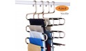 Non-Slip Pants Hangers S-Shape,Multi Layers Space Saving Non Slip Stainless Steel Clothes Hangers Closet Organizer for Pants Jeans Trousers Scarf4 Pack - BPIF8433D