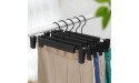 NORTHERN BROTHERS Black Pant Hangers,30Pack Plastic Pants Hangers Skirt Hangers with Clips Jean Hangers Bulk Hangers for Pants - B3V9XVFZS