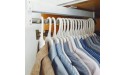 Pull-Out Closet Valet Rod Adjustable Wardrobe Clothing Rail Top Mount Wardrobe Hanger Rack,White,300mm - BBNHBR1CM