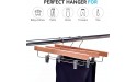 Quality Hangers Wooden Pants Hangers 20-Pack Swivel Hook Cloth Hanger Set Lotus Wood Skirt Pant Shorts and Slack Hangers with Adjustable Clip Natural 20 - BMNDYOW74