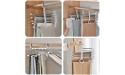Stainless Steel Pants Hangers Jeans Clothes Organizer Folding Storage Rack Space Saver Storage Rack for Hanging - BXBJZOQNA