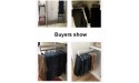 Wardrobe Push-Pull Clothes Hanger Rail,Pull Out Coat Hanging Rack for Length 35cm 50cm 60cm Wardrobe,Cabinet Organizer Rack,Steel Frame-White Size : 350mm 13.8inch - BFVLQC2PU