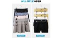 Hasitpro 6-Tier Skirt Pants Shorts Hangers with Adjustable Clips Space Saving No Slip Hangers Skirt Organizer 2 Pack - B1A2ESY59