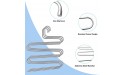 S Type Stainless Steel Clothes Pants Hangers Storage Organizer Rack for Hanging Pants Trousers Jeans Scarf Tie Clothes 3 Pack - BS73JZ1TO