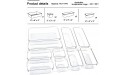 10 Pcs PET Material Clear Desk Drawer Organizer Trays Containers for Organizing Makeup Kitchen Utensils and Gadgets Organizer bins,For Office Dresser bathroom BPA Free - BSE2P4T63