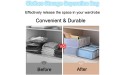 2-Pack Foldable Clothes Storage Drawer Divider Cooyokit Mesh Separation Storage Bag 9 grid compartment storage organizer for storing tops bottoming t-shirts t-shirts baby clothes Grey 14.2''x9.8''x7.9'' - BR8JU7H99