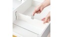 4 Pack Adjustable Dresser Drawer Dividers Organizers Plastic Expandable Drawer Organization Separators for Kitchen Bedroom Closet Bathroom and Office Drawers - BBS6NJJOC