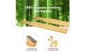 ANTOWIN Bamboo Drawer Dividers Organizers Drawer Separators Splitter,17-22 inches Long Adjustable Spring-loaded Organizer for Large Utensil Clothes Tools Drawers 4+4 - BOL1QOH3T
