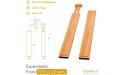 Bamboo Expandable Drawer Dividers 4 Pack Expandable Drawer Dividers for Kitchen Bathroom Dressers Home & Office Bamboo Drawer Dividers Set of 4 - BHR9HP44H