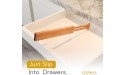 Bamboo Expandable Drawer Dividers 4 Pack Expandable Drawer Dividers for Kitchen Bathroom Dressers Home & Office Bamboo Drawer Dividers Set of 4 - BHR9HP44H
