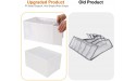 Coorganisers 3 Packs Wardrobe Clothes Organizer Upgraded PP Board Drawer Organizers for Clothing,7 Grids Foldable Clothing Organizer for Jeans T-shirt Legging Dress Pants White - B938R9N60