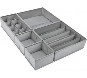 DIMJ 5 Pack Drawer Organizers Closet Organizers and Storage Drawer Divides Foldable Storage Bins Fabric Storage Cubes for Underwear Socks Bra Ties Nursery Dresser & Shelves - BFHEGZJHJ