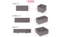 DIOMMELL 12 Pack Foldable Cloth Storage Box Closet Dresser Drawer Organizer Fabric Baskets Bins Containers Divider for Baby Clothes Underwear Bras Socks Lingerie Clothing,M Grey 444 - BDMTBUYNP