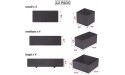 DIOMMELL 12 Pack Foldable Cloth Storage Box Closet Dresser Drawer Organizer Fabric Baskets Bins Containers Divider for Baby Clothes Underwear Bras Socks Lingerie Clothing,Dark Grey 444 - BXO3GH65X