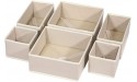 DIOMMELL 6 Pack Foldable Cloth Storage Box Closet Dresser Drawer Organizer Fabric Baskets Bins Containers Divider with Drawers for Clothes Underwear Bras Socks Lingerie Clothing - BN9AZX86N