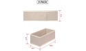 DIOMMELL 9 Pack Foldable Cloth Storage Box Closet Dresser Drawer Organizer Fabric Baskets Bins Containers Divider for Clothes Underwear Bras Socks Lingerie Clothing,Beige 090 - BY3Q28UZR