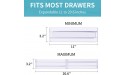 Drawer Dividers Organizers 8 Pack Vtopmart Adjustable 3.2 High Expandable from 11-20.6 Kitchen Drawer Organizer Clear Plastic Drawers Separators for Clothing Kitchen Utensils and Office Storage - BIA6Y1EM3