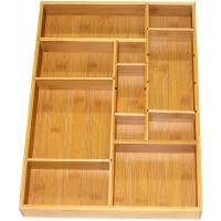 ESK Collection Bamboo Adjustable Drawer Organizer - BCGNEXCIF