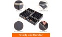 Lifewit Drawer Underwear Organizer Divider 4 Pieces Fabric Foldable Dresser Storage Basket Organizers and Storage Bins for Storing Bra Lingerie Undies Grey - BNRPF3KD5