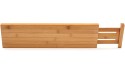 Lipper International 8897 Bamboo Wood Custom Fit Adjustable Deep Kitchen Drawer Dividers Set of 2 - B2FKFAZU6