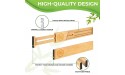 Nature Trends 4pcs Adjustable Bamboo Drawer Dividers Organizers Spring Loaded Durable Expandable Separators for Kitchen Bathroom Bedroom Baby Drawer Office Large upto 21.5 inch - BU8GXZAE8