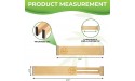 Nature Trends 4pcs Adjustable Bamboo Drawer Dividers Organizers Spring Loaded Durable Expandable Separators for Kitchen Bathroom Bedroom Baby Drawer Office Large upto 21.5 inch - BU8GXZAE8
