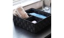 Nicunom 4 Pack Woven Storage Box Cube Basket Bin Container Box Nylon Storage Basket for Closet Dresser Drawer Shelf Office Divider Organizer Bins Black - BGQQTJLS1
