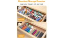 SMARTAKE 13-Piece Drawer Organizers with Non-Slip Silicone Pads 5-Size Desk Drawer Organizer Trays Storage Tray for Makeup Jewelries Utensils in Bedroom Dresser Office and Kitchen Clear - BJ96FDMX4