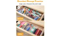 SMARTAKE 22-Piece Drawer Organizer with Non-Slip Silicone Pads 4-Size Clear Desk Drawer Organizer Trays Storage Tray for Makeup Jewelries Utensils in Bedroom Dresser Office and Kitchen Clear - BAR2VUMVD