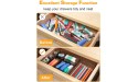 SMARTAKE 7-Piece Drawer Organizers with Non-Slip Silicone Pads 4-Size Desk Drawer Organizer Trays Storage Tray for Makeup Jewelries Utensils in Bedroom Dresser Office and Kitchen Light Black - BNAS8MWIM