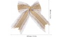 FASJ Burlap Bowknot Bow Tie Durable Reliable Elegant Home for Daily Wedding Decor - BLRQNNFNQ