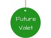 Future Valet Valet Circle Ornament Best Valet Gifts for Men Women - BO2OGF025