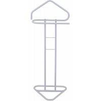 Pilaster Design Traditional Fairview Suit & Tie Valet Stand Clothing Organizer Rack White Metal - B3KQIL2F4