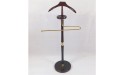YAWEDA Clothes Valet Stand Solid Wood Suit Valet Stand with Clothes Hanger and Pants Rail Suit Valet Rack Stand Organizer Easy to Assemble Size : 35 * 42 * 117.5cm - BKJGH405E