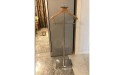 YAWEDA Metal Suit Rack Valet Stand with Clothes Hanger Pants Rail and Stable Heavy Base Valet Stand Clothes Rack Good for Both Living Room and Bed Room Size : 47 * 20 * 124cm - BO0TSJU0F