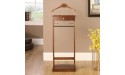 YAWEDA Valet Clothing Stand and Organizer Suit Valet Stand with Drawer Form Fitting Hanger Trouser Bar and Accessory Tray Good for Both Living Room and Bed Room Size : 44.4 * 30 * 112.2cm - BWD242YV0
