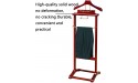 YAWEDA Wardrobe Valet Solid Wood Suit Valet Stand with Clothes Hanger and Pants Rail Suit Valet Rack Clothes Stand Suit Rack Good for Both Living Room and Bed Room Size : 46 * 35 * 123cm - B9NXOEK98