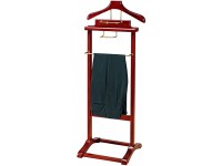 YAWEDA Wardrobe Valet Solid Wood Suit Valet Stand with Clothes Hanger and Pants Rail Suit Valet Rack Clothes Stand Suit Rack Good for Both Living Room and Bed Room Size : 46 * 35 * 123cm - B9NXOEK98